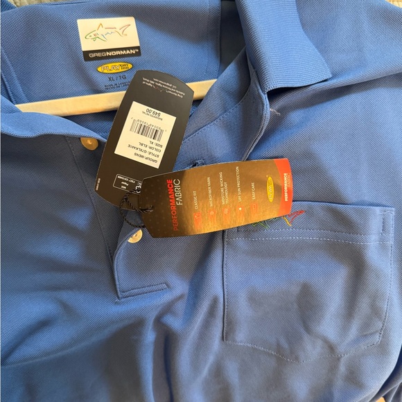 Greg Norman Collection Cobalt Blue Polo Shirt - Picture 3 of 4